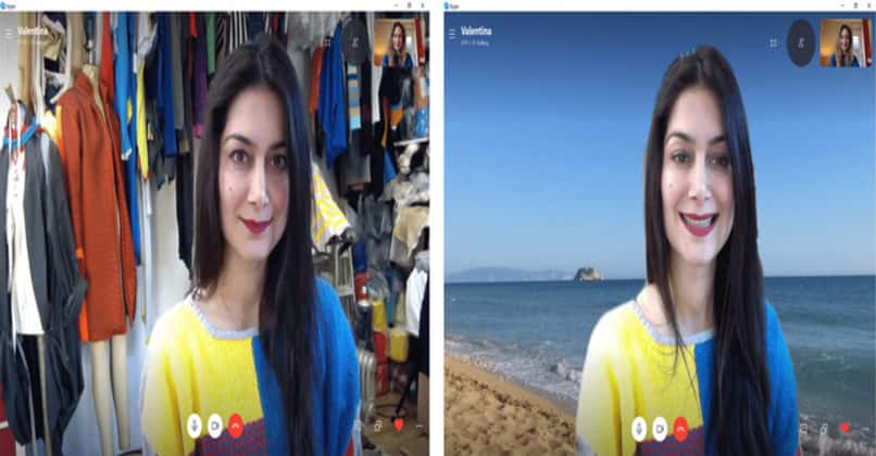 What should you consider before changing the background of the video call on Skype?